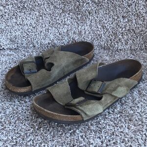 Birkenstock Women’s Arizona Tan Suede Sandals size 37 US 6